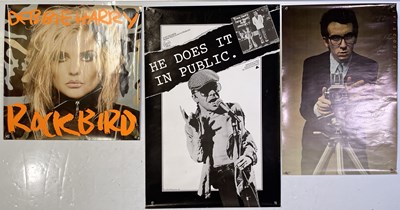 Lot 563 - PUNK POSTERS INC IAN DURY / DEBBIE HARRY / ELVIS COSTELLO.