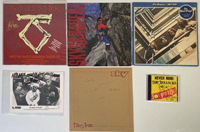 Lot 322 - SIGNED ITEMS INC JOHN LYDON / DAVID LEE ROTH.