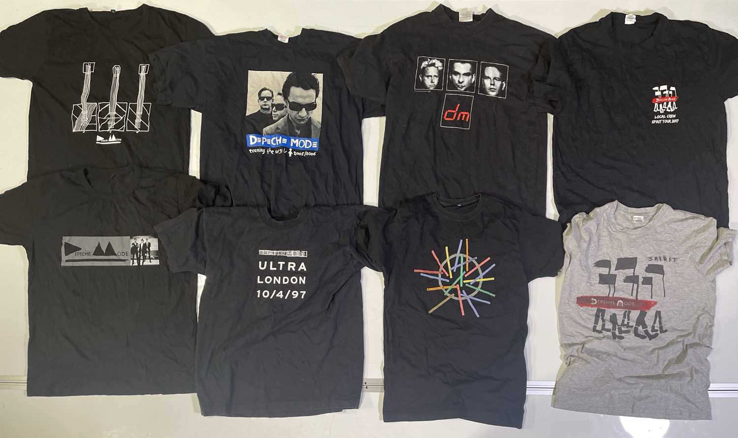 Lot 380 - DEPECHE MODE - T-SHIRT COLLECTION.