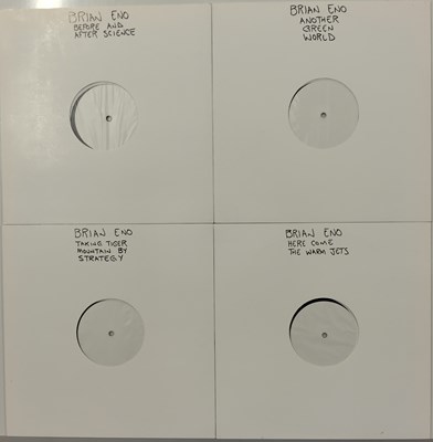 Lot 3 - BRIAN ENO - CONTEMPORARY WHITE LABEL TEST PRESSING LPs