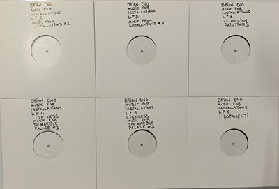 Lot 5 - BRIAN ENO - MUSIC FOR INSTALLATIONS CONTEMPORARY WHITE LABEL TEST PRESSING LPs