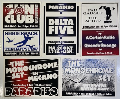 Lot 240 - PARADISO AMSTERDAM - POSTER COLLECTION - 1980S BANDS INC A CERTAIN RATIO.