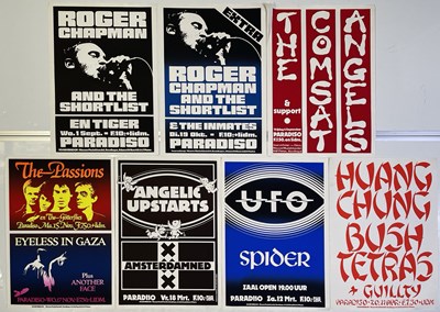 Lot 241 - PARADISO AMSTERDAM - POSTER COLLECTION - 1980S BANDS INC UFO / COMSAT ANGELS.