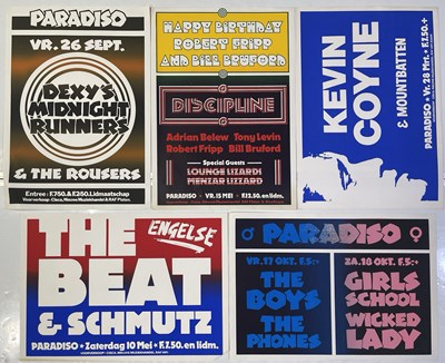 Lot 242 - PARADISO AMSTERDAM - POSTER COLLECTION - 1980S BANDS INC DEXYS MIDNIGHT RUNNERS.