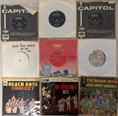 Lot 99 - THE BEACH BOYS - FRENCH/ UK 7" COLLECTION