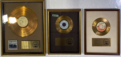 Lot 366 - THE BEACH BOYS - TRIBUTE - REPRODUCTION GOLD DISC AWARDS.