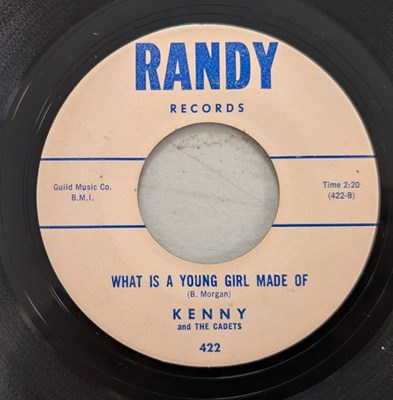 Lot 110 - KENNY AND THE CADETS - BARBIE/ WHAT IS A YOUNG GIRL MADE OF 7" (BEACH BOYS RELATED)