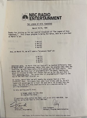 Lot 509 - THE WHO INTEREST - PETE TOWNSHEND - STUDIO MASTER TAPE 'MISTY MOUNTAIN'.