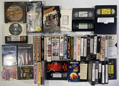 Lot 419 - THE ROLLING STONES / SOLO MEMBERS - VHS AND VIDEO CD ETC COLLECTION.