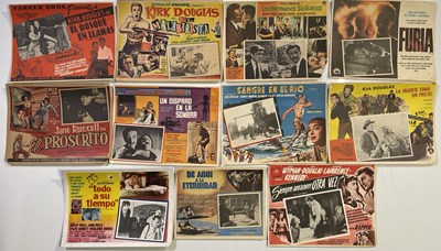 Lot 233 - VINTAGE MEXICAN LOBBY CARDS - KIRK DOUGLAS AND MORE.