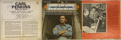 Lot 172 - JERRY LEE LEWIS AND CARL PERKINS SIGNED LPS.