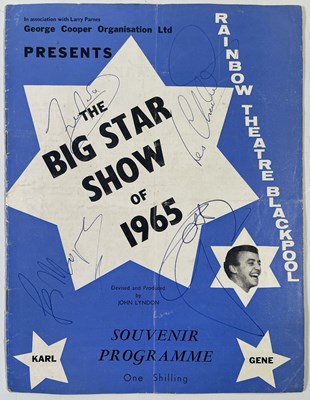 Lot 2420329 - MULTI-SIGNED BIG STAR SHOW OF 1965 PROGRAMME.