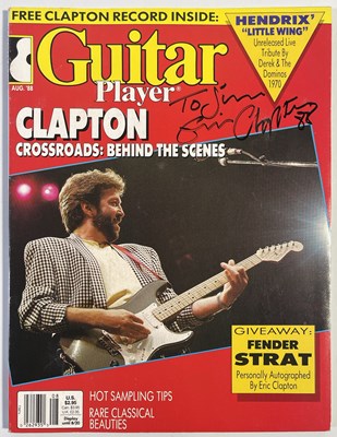 Lot 458 - ERIC CLAPTON SIGNED GUITAR MAGAZINE.