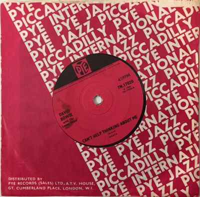 Lot 94 - DAVID BOWIE WITH THE LOWER THIRD - CAN'T HELP THINKING ABOUT ME - PYE 7N 17020)