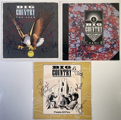 Lot 338 - BIG COUNTRY SIGNED LP COVERS.