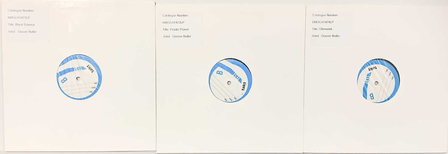 Lot 94 - GEEZER BUTLER - 2020 WHITE LABEL TEST PRESSING LPs