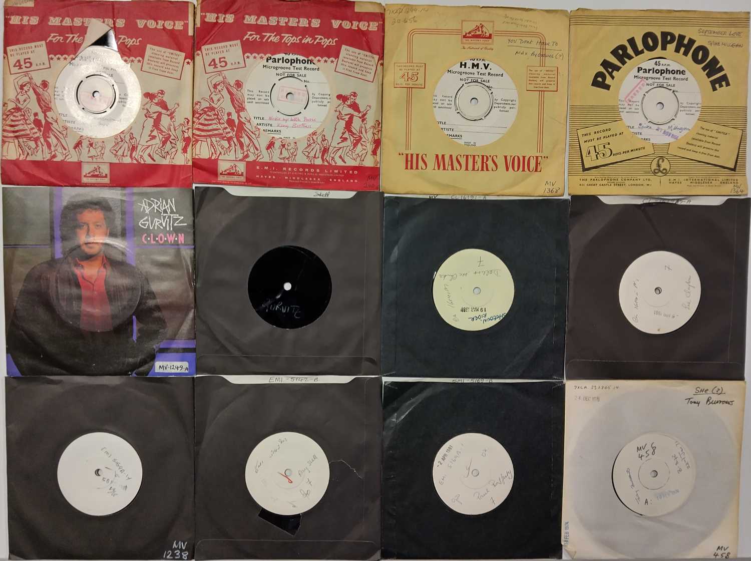 Lot 1025 - 7" WHITE LABEL/ TEST PRESSINGS/ ACETATE COLLECTION (EMI/ PARLOPHONE/ BELL)