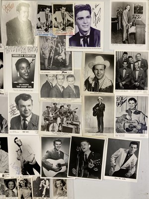 Lot 381 - COUNTRY / ROCK AND ROLL MUSIC STARS - SIGNED PROMO PHOTOS / POSTCARDS.