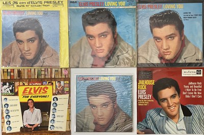 Lot 1051 - ELVIS PRESLEY - LOVING YOU/ UK & OVERSEAS 10"/ LP PACK