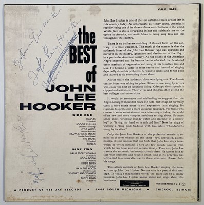 Lot 347 - JOHN LEE HOOKER SIGNED LP.