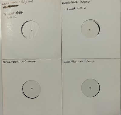 Lot 122 - MASSIVE ATTACK - CONTEMPORARY WHITE LABEL TEST PRESSING LPs