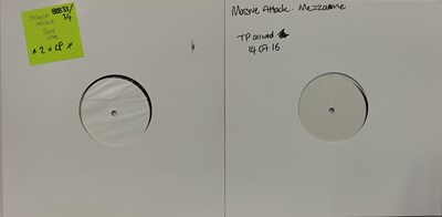 Lot 123 - MASSIVE ATTACK - CONTEMPORARY WHITE LABEL TEST PRESSING LPs