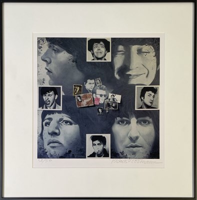 Lot 442 - THE BEATLES - KLAUS VOORMANN SIGNED LIMITED EDITION ARTWORK.