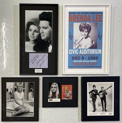 Lot 354 - 1960S STARS - SIGNED ITEMS.