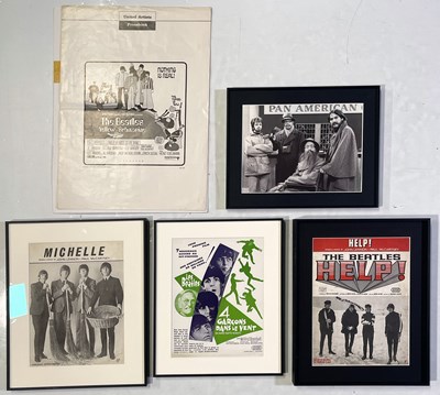 Lot 2420447 - THE BEATLES - FRAMED MEMORABILIA AND PHOTOS.