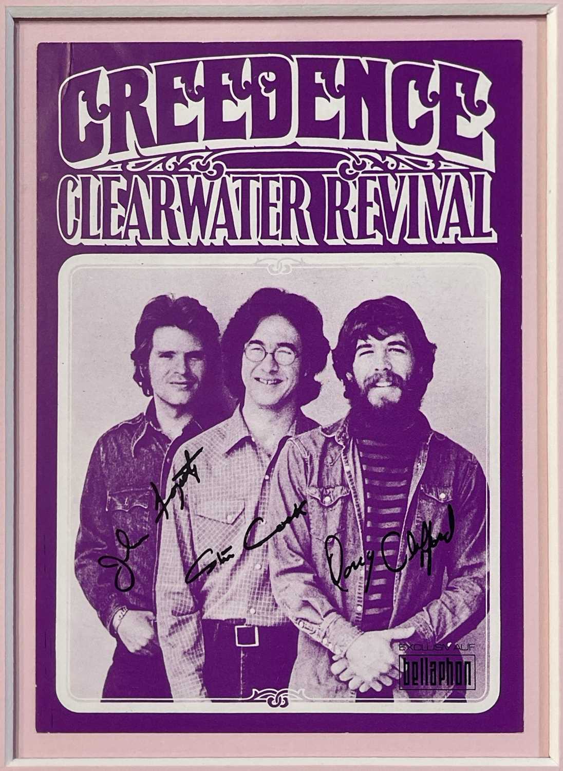 CREEDENCE CLEARWATER REVIVAL BAND  signed autographed photo COA Hologram main image 0