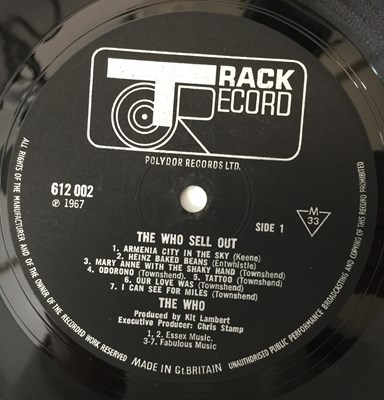 Lot 337 - THE WHO - THE WHO SELL OUT LP (UK ORIGINAL WITH POSTER - TRACK 612 002)