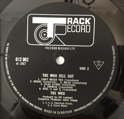 Lot 337 - THE WHO - THE WHO SELL OUT LP (UK ORIGINAL WITH POSTER - TRACK 612 002)