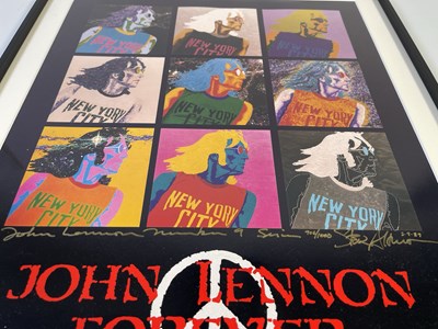 Lot 448 - THE BEATLES - STEVE ALTMAN SIGNED JOHN LENNON LIMITED EDITION PRINT.