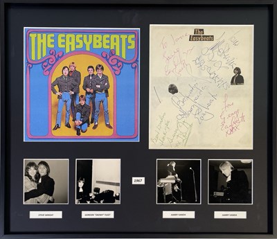 Lot 421 - THE EASYBEATS/THE CREATION - FULLY SIGNED PAGE.