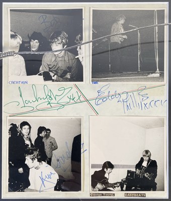 Lot 421 - THE EASYBEATS/THE CREATION - FULLY SIGNED PAGE.