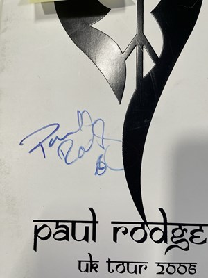Lot 111 - PROGRAMME COLLECTION INC PAUL RODGERS SIGNED.