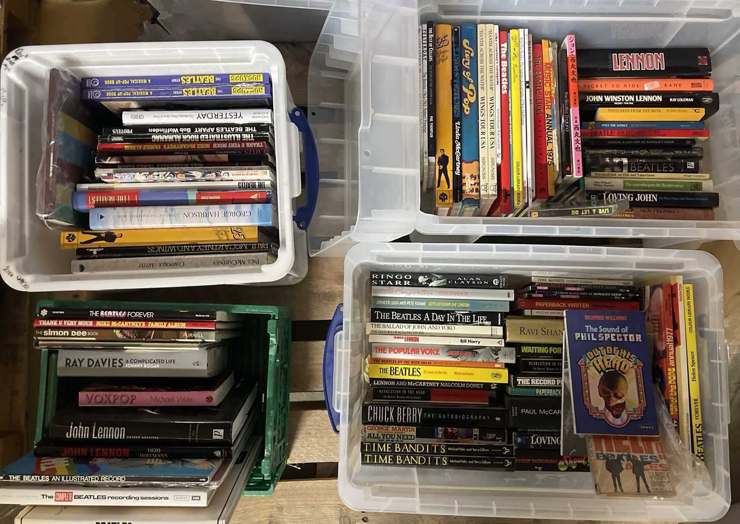 Lot 453 - LARGE COLLECTION OF BEATLES BOOKS.