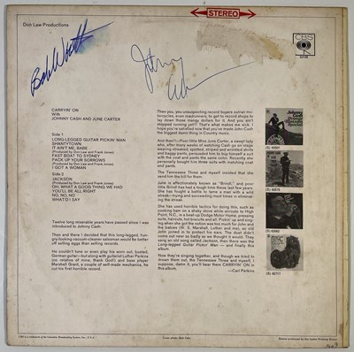 Lot 361 - JOHNNY CASH - A SIGNED LP.