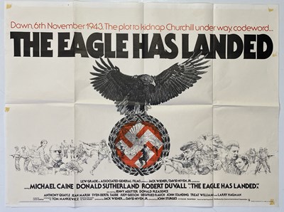 Lot 243186 - THE EAGLE HAS LANDED (1976) ORIGINAL UK QUAD POSTER.