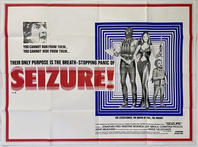 Lot 187 - SEIZURE (1974) - ORIGINAL UK QUAD POSTER.