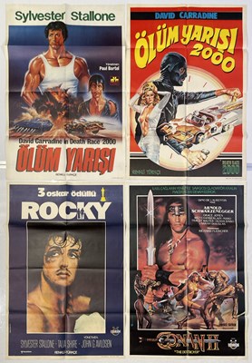 Lot 199 - TURKISH FILM POSTERS - ARNOLD SCHWARZENEGGER / SLY STALLONE.