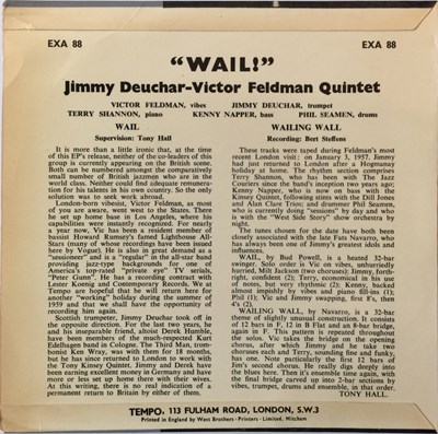 Lot 22 - JIMMY DEUCHAR - WAIL (ORIGINAL TEMPO EP - EXA 88)