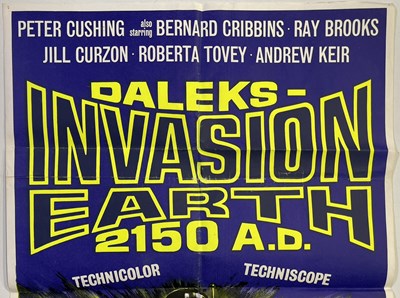 Lot 205 - DOCTOR WHO INTEREST - ORIGNAL 'DALEKS - INVASION EARTH 2150 AD' (1966) ONE-SHEET POSTER.