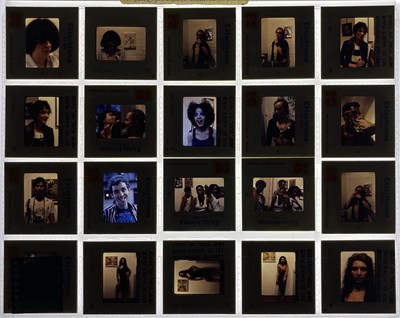 Lot 548 - PUNK INTEREST - ORIGINAL 1977/78 COLOUR TRANSPARENCIES OF USA PUNK SCENE INC JOEY RAMONE.