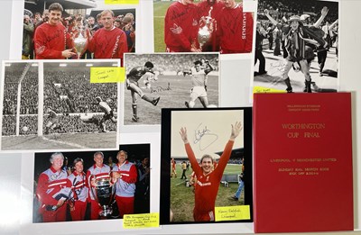 Lot 390 - FOOTBALL MEMORABILIA - LIVERPOOL FOOTBALL CLUB - SIGNED PHOTOGRAPHS.
