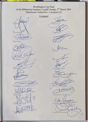 Lot 390 - FOOTBALL MEMORABILIA - LIVERPOOL FOOTBALL CLUB - SIGNED PHOTOGRAPHS.