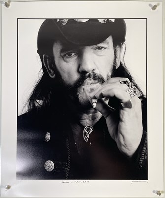 Lot 382 - MOTORHEAD - LEMMY - LIMITED EDITION PHOTOGRAPHER SIGNED PRINT.