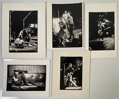 Lot 552 - THE CLASH - PENNIE SMITH STAMPED PHOTOGRAPHS.