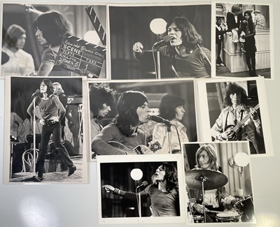 Lot 440 - MIKE RANDOLPH - THE ROLLING STONES - VINTAGE ROCK N ROLL CIRCUS PHOTOGRAPHS.