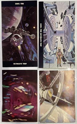 Lot 219 - 2001: A SPACE ODYSSEY - RARE CINERAMA POSTER-CARD SET AND COMMERCIAL ONE-SHEET STYLE POSTER.